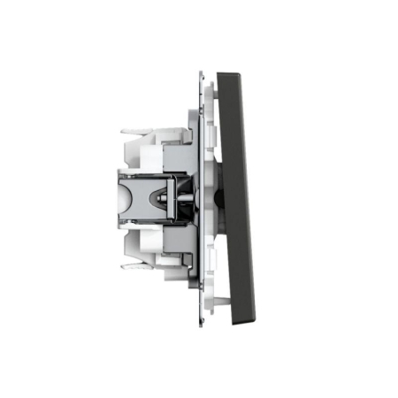 Переключатель 1-кл. ArtGallery 10AX быстрозажим. клем. механизм базальт SE GAL001461S