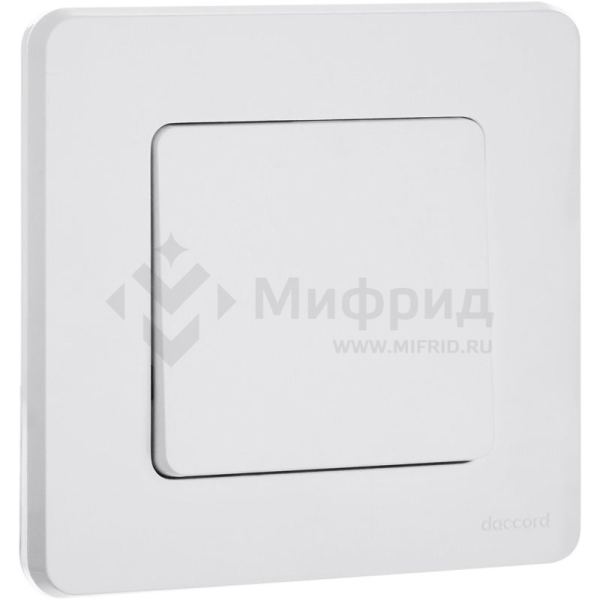 Выключатель кнопочный 1-кл. СП Inspiria 6А IP20 250В без фиксации НО/НЗ механизм бел. IEK 673690