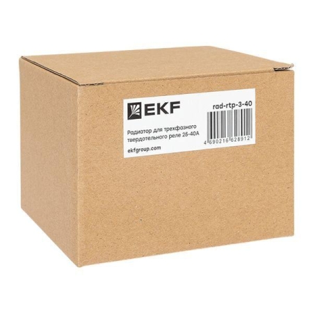 Радиатор для трехфазного твердотельного реле 25-40А EKF rad-rtp-3-40