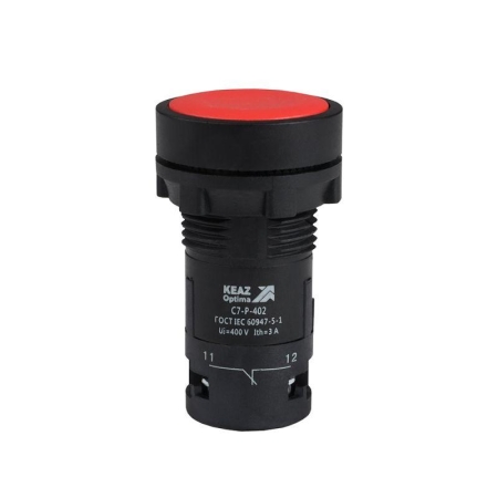 Кнопка OptiSignal Compact D22 С7-P-402 красн. 2НЗ XB7NA44 КЭАЗ 362039