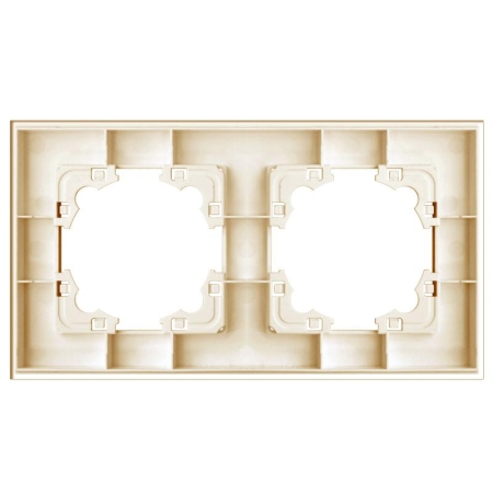 Рамка 2-м Афина стеклянная зол. UNIVersal 2291 Рамка 2-м Афина стеклянная зол. UNIVersal 2291