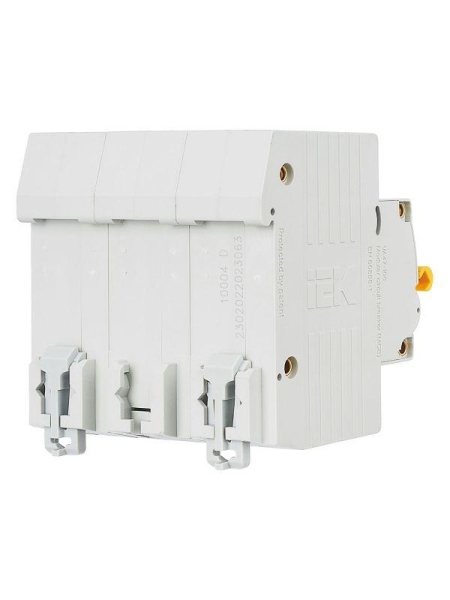 Выключатель автоматический модульный 3п D 63А 10кА ВА47-100 KARAT IEK MVA40-3-063-D Выключатель автоматический модульный 3п D 63А 10кА ВА47-100 KARAT IEK MVA40-3-063-D