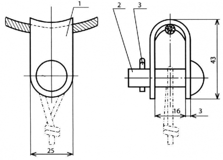 Скоба для проводов КС-061