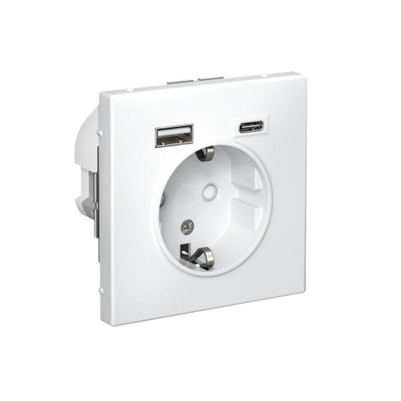 Розетка ArtGallery 16А с 2-мя заряд. устройствами USB A+C 5В/2.4А/3А 2х5В/1.5А механизм лотос SE GAL001332 Розетка ArtGallery 16А с 2-мя заряд. устройствами USB A+C 5В/2.4А/3А 2х5В/1.5А механизм лотос SE GAL001332