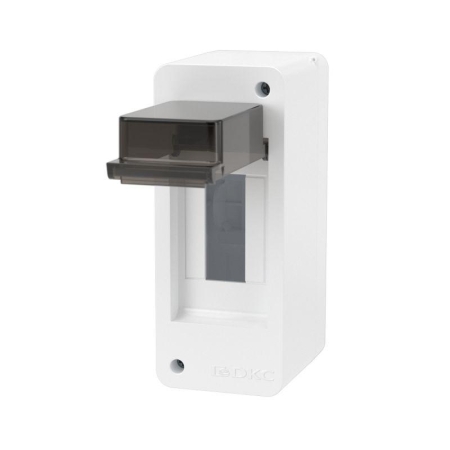Щиток настенный 2мод. IP41 с тонированной дверцей бел. DKC F02W0WD