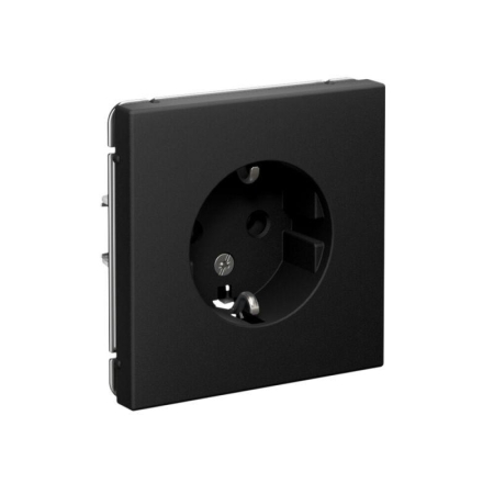 Розетка ArtGallery 16А с заземл. механизм карбон SE GAL001043