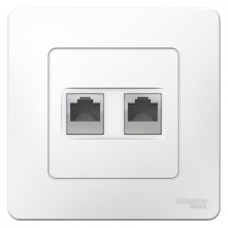 Розетка компьютерная 2-м СП Blanca RJ45 кат.5E бел. SE BLNIS045451 Розетка компьютерная 2-м СП Blanca RJ45 кат.5E бел. SE BLNIS045451