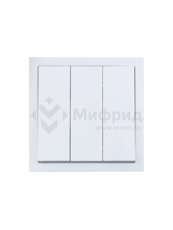 Выключатель 3-кл. СП ZIMA IP20 10А безвинт. зажим бел. LEZARD 704-0288-109QC