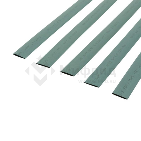 Трубка термоусадочная ТУТ нг 10.0/5.0 зел. 1м REXANT 21-0003