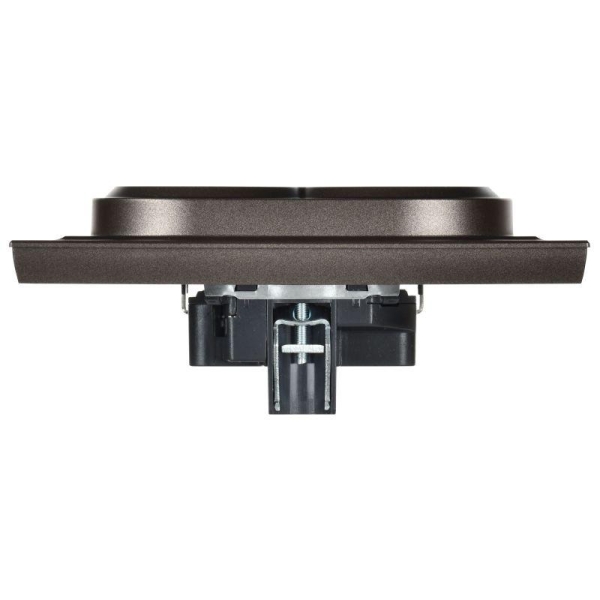 Розетка 2-м СП BRITE РС12-3-БрТБ 16А в сборе с заземл. без защ. шторок бронза IEK BR-R21-16-K45-F