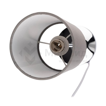 Светильник настольный JH3-01-gy E14 IP20 110х110х310мм метал.; ткань; PVC-пластик сер. JazzWay 5062368