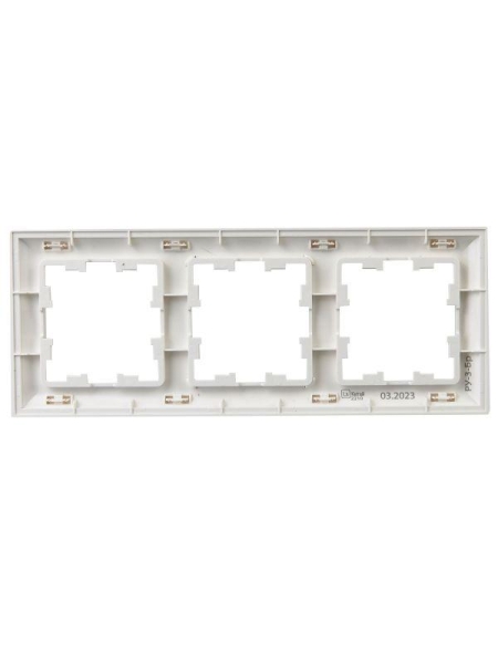 Рамка 3-м BRITE РУ-3-Бр бел./бел. IEK BR-M32-12-K01