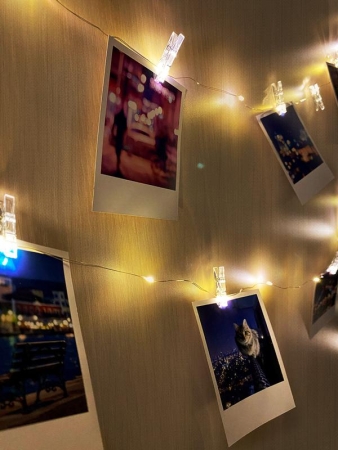 Гирлянда светодиодная "Прищепки" ILD-30WW-BO-PN 2.9м элементы питания 2хAA SHLights 4690601047151