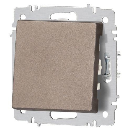 Кнопка Accent 6-109-08 10А-250В IP20 СУ бронза Intro Б0063619