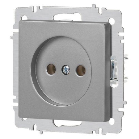 Розетка 1-м СП Accent 6-201-03 16А IP20 250В 2P алюм. Intro Б0063661 Розетка 1-м СП Accent 6-201-03 16А IP20 250В 2P алюм. Intro Б0063661