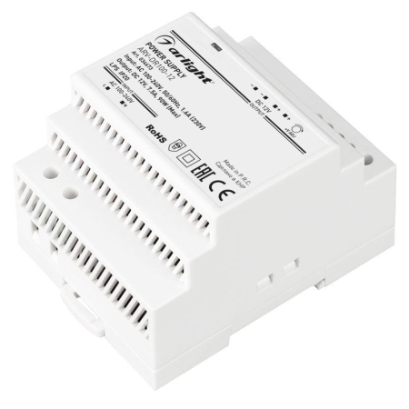 Блок питания ARV-DR100-12 12В 7.5А 90Вт IP20 DIN-рейка Arlight 034673 Блок питания ARV-DR100-12 12В 7.5А 90Вт IP20 DIN-рейка Arlight 034673