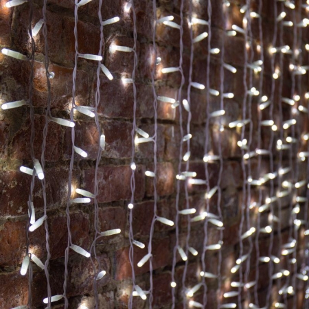 Гирлянда светодиодная "Светодиодный Дождь" 2х3м 448LED бел. 70Вт 230В IP65 эффект мерцания провод прозр. Neon-Night 235-135-6 Гирлянда светодиодная "Светодиодный Дождь" 2х3м 448LED бел. 70Вт 230В IP65 эффект мерцания провод прозр. Neon-Night 235-135-6