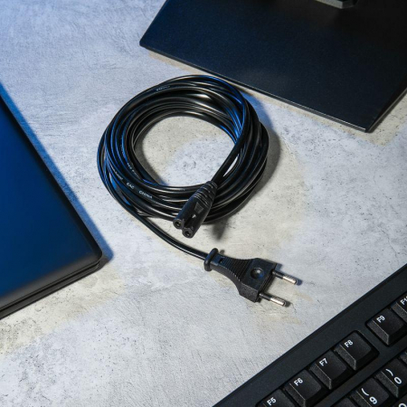 Шнур сетевой 1.8м 2x0.5кв.мм Rexant 11-1101 Шнур сетевой 1.8м 2x0.5кв.мм Rexant 11-1101