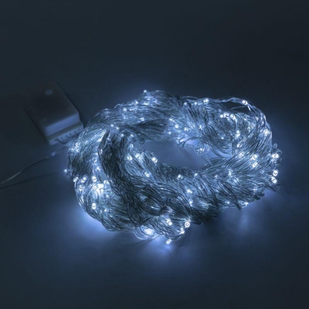 Гирлянда светодиодная "Светодиодный Дождь" 3х2м 240LED бел. 25Вт 230В IP20 эффект водопада провод прозр. Neon-Night 235-005 Гирлянда светодиодная "Светодиодный Дождь" 3х2м 240LED бел. 25Вт 230В IP20 эффект водопада провод прозр. Neon-Night 235-005
