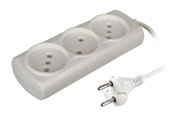 Удлинитель 3х1.5 6А 6А 1300Вт ШВВП2х0.75 модель Р16-010 Si Volsten 13583 Удлинитель 3х1.5 6А 6А 1300Вт ШВВП2х0.75 модель Р16-010 Si Volsten 13583