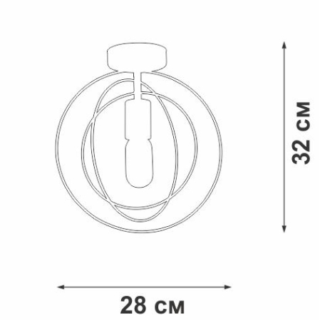 Люстра 1xE27 макс. 40Вт Vitaluce V3794-8/1PL Люстра 1xE27 макс. 40Вт Vitaluce V3794-8/1PL