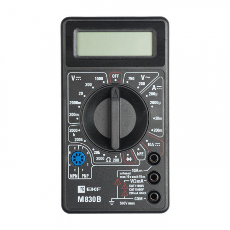 Мультиметр цифровой M830B Master EKF In-180701-bm830B Мультиметр цифровой M830B Master EKF In-180701-bm830B