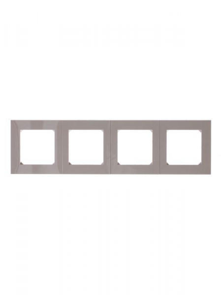 Рамка Levit 4п кофе макиато/бел. ABB 2CHH015040A6018 Рамка Levit 4п кофе макиато/бел. ABB 2CHH015040A6018