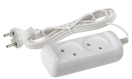 Удлинитель 2х3м без заземл. 6А IP20 UX-2-3m ШВВП 2х0.75 Эра Б0038558 Удлинитель 2х3м без заземл. 6А IP20 UX-2-3m ШВВП 2х0.75 Эра Б0038558