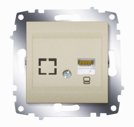 Розетка компьютерная 2-м Cosmo RJ45 кат.6 + гнездо механизм титаниум ABB 619-011400-247 Розетка компьютерная 2-м Cosmo RJ45 кат.6 + гнездо механизм титаниум ABB 619-011400-247