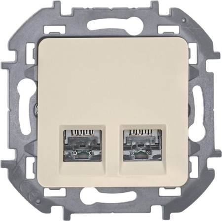 Розетка компьютерная 2-м Inspiria RJ45 кат.5E UTP сл. кость IEK 673836 Розетка компьютерная 2-м Inspiria RJ45 кат.5E UTP сл. кость IEK 673836