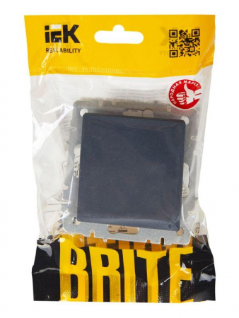 Выключатель проходной 1-кл. СП BRITE ВС10-1-6-БрМ 10А механизм маренго IEK BR-V12-0-10-K35 Выключатель проходной 1-кл. СП BRITE ВС10-1-6-БрМ 10А механизм маренго IEK BR-V12-0-10-K35