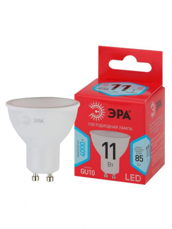 Лампа светодиодная RED LINE LED MR16-11W-840-GU10 R 11Вт MR16 софит 4000К нейтр. бел. GU10 Эра Б0050693 Лампа светодиодная RED LINE LED MR16-11W-840-GU10 R 11Вт MR16 софит 4000К нейтр. бел. GU10 Эра Б0050693