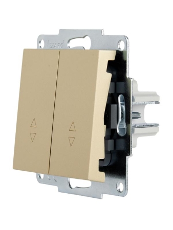 Выключатель проходной двойн. VESNA зол. LEZARD 742-3688-106