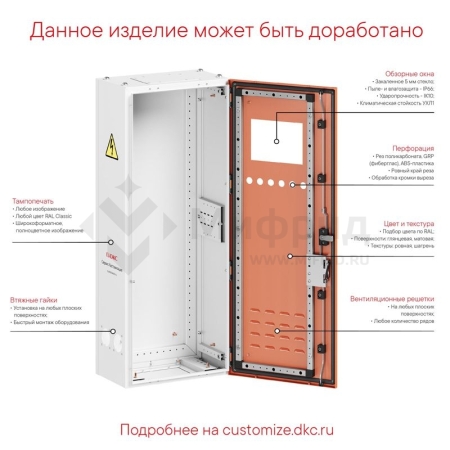 Корпус напольный RAM fit 1600х600х400мм без боков. вырезов DKC R6NFW166040
