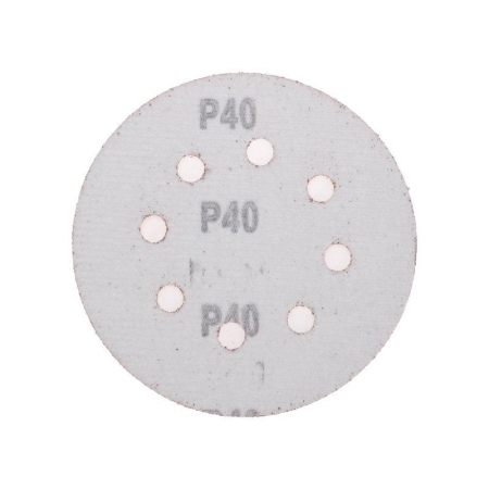 Диск абразивный на ворсовой основе на липучке перфорир. P40 125мм (уп.10шт) Kranz KR-91-1164
