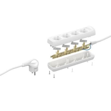 Удлинитель 4х3м с заземл. 16А IP20 U-4e-3m-3х1 ПВС 3х1 Эра Б0028374 Удлинитель 4х3м с заземл. 16А IP20 U-4e-3m-3х1 ПВС 3х1 Эра Б0028374
