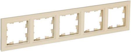 Рамка 5-м BRITE РУ-5-БрКр беж. IEK BR-M52-K10 Рамка 5-м BRITE РУ-5-БрКр беж. IEK BR-M52-K10