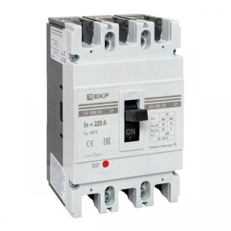 Выключатель автоматический 3п 250/225А 35кА ВА-99М PROxima EKF mccb99-250-225m Выключатель автоматический 3п 250/225А 35кА ВА-99М PROxima EKF mccb99-250-225m