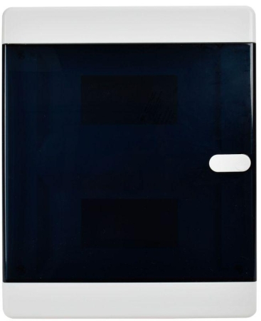 Корпус ЩРВ-П-18 UNION Compact IP41 черн. прозр. дверь пластик. IEK UIC-KP12-V-18-41-K01