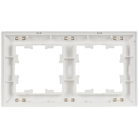 Рамка 2-м BRITE РУ-2-БрАБ арктич. бел./бел. IEK BR-M22-12-K91