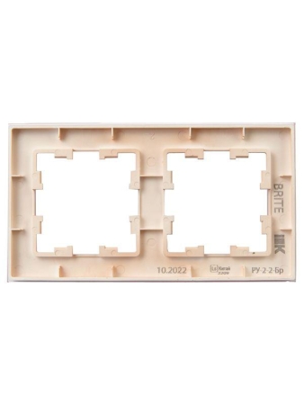 Рамка 2-м BRITE РУ-2-2-БрП стекло перс. матов. IEK BR-M22-G-31-K96 Рамка 2-м BRITE РУ-2-2-БрП стекло перс. матов. IEK BR-M22-G-31-K96