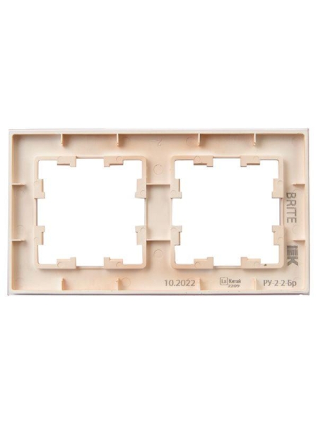 Рамка 2-м BRITE РУ-2-2-БрП стекло перс. матов. IEK BR-M22-G-31-K96 Рамка 2-м BRITE РУ-2-2-БрП стекло перс. матов. IEK BR-M22-G-31-K96