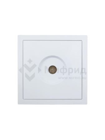 Розетка ТВ оконечная СП ZIMA IP20 бел. LEZARD 704-0288-130