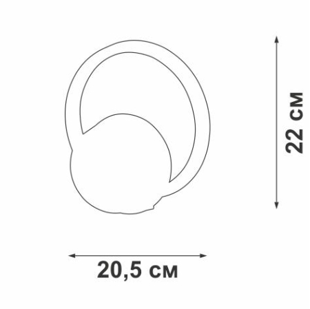 Светильник светодиодный LED 14Вт 3000К 430лм Vitaluce V04609-13/1A Светильник светодиодный LED 14Вт 3000К 430лм Vitaluce V04609-13/1A