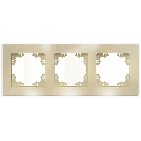 Рамка 3-м Афина стеклянная зол. UNIVersal 2292 Рамка 3-м Афина стеклянная зол. UNIVersal 2292