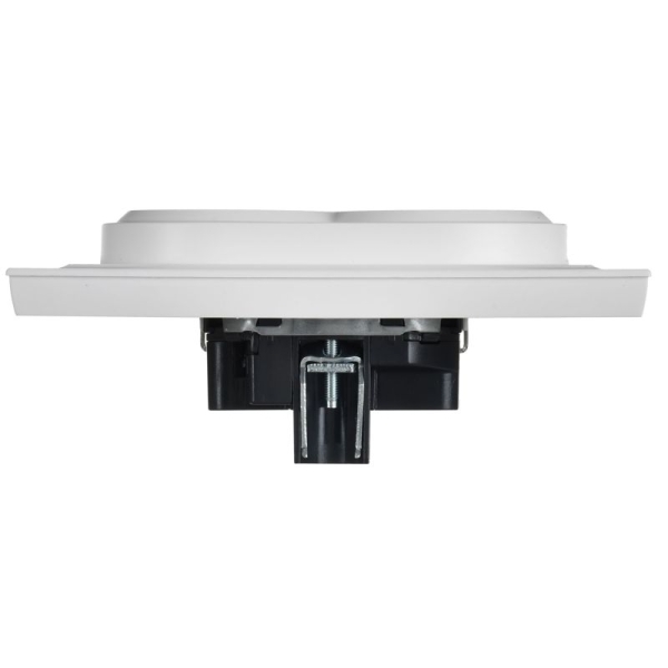 Розетка 2-м СП BRITE РС12-3-БрАБ 16А в сборе с заземл. без защ. шторок арктич. бел. IEK BR-R21-16-K91-F