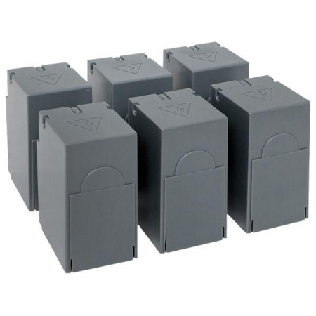 Комплект клеммных крышек (короткие) для рубильников TwinBlock 315-400А (уп.6шт) EKF tb-cvrshort-6-315-400 Комплект клеммных крышек (короткие) для рубильников TwinBlock 315-400А (уп.6шт) EKF tb-cvrshort-6-315-400