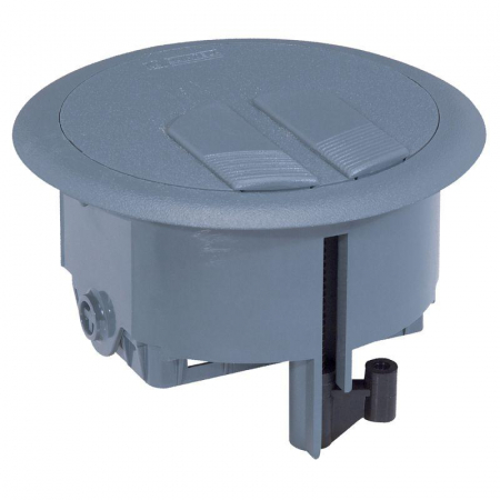 Коробка напольная 3мод. для фальш и бетон. полов сер. Leg 089644 Коробка напольная 3мод. для фальш и бетон. полов сер. Leg 089644