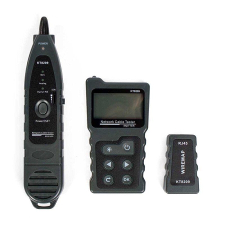 Тестер кабельный с PoE KT 8209 PROLINE КВТ 86208 Тестер кабельный с PoE KT 8209 PROLINE КВТ 86208