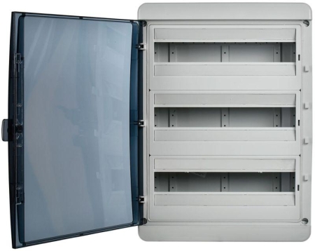 Корпус КМПн-54 TEKFOR IP65 черн. прозр. дверь пластик. IEK TF5-KP72-N-54-65-K03-K02